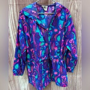 Vintage Speedo M 80’s made in USA Jacket Windbreaker hoodie retro artsy hoodie